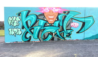 Graffiti Wall in Bochum - Photo by Belt - belt, fkt, npn (2020)