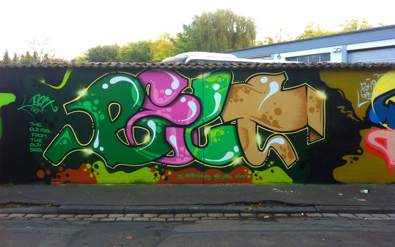 Graffiti Wall in Limburg - Photo by Belt - belt, fkt, ykw (2017)