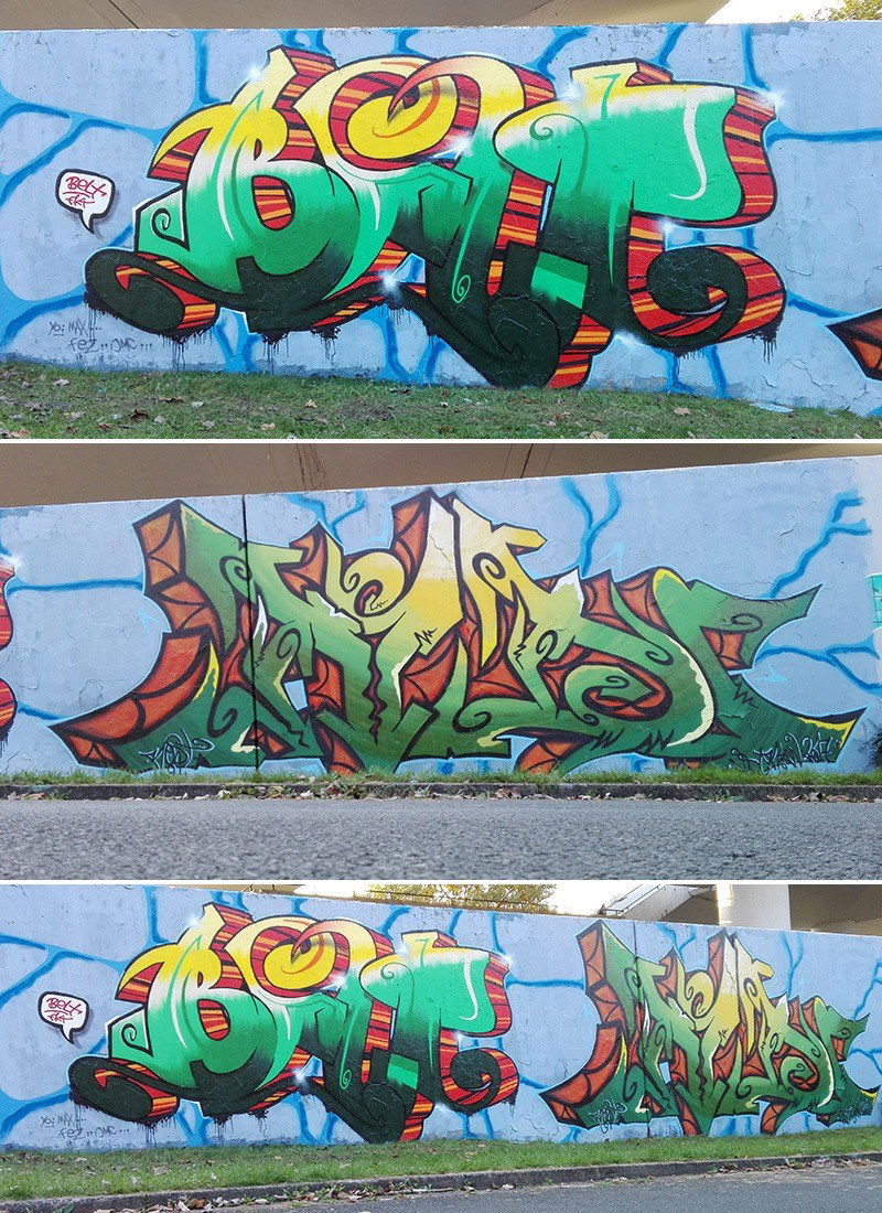 Graffiti Wall in Bochum universitätsstrasse - Photo by Belt - bochum, belt, fkt (2017)