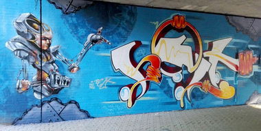 Graffiti Wall in Bochum - Photo by Belt - belt, fkt, ykw (2018)