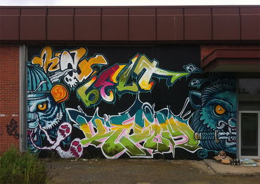 Graffiti Wall in Würzburg - Photo by Belt - fkt, belt, ykw (2017)