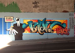 Graffiti Wall in Würzburg - Photo by Belt - belt, fkt, ykw (2018)