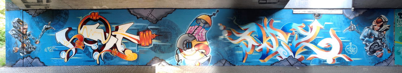 Graffiti Wall in Bochum - Photo by Belt - belt, fkt, ykw (2018)