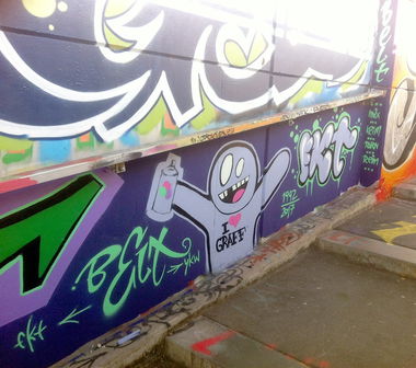 Graffiti Wall in Bochum universitätsstrasse - Photo by Belt - würzburg, belt, fkt (2017)