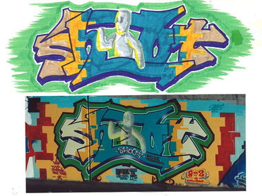 Graffiti in Würzburg  - Photo by Belt - fkt, belt (1993)