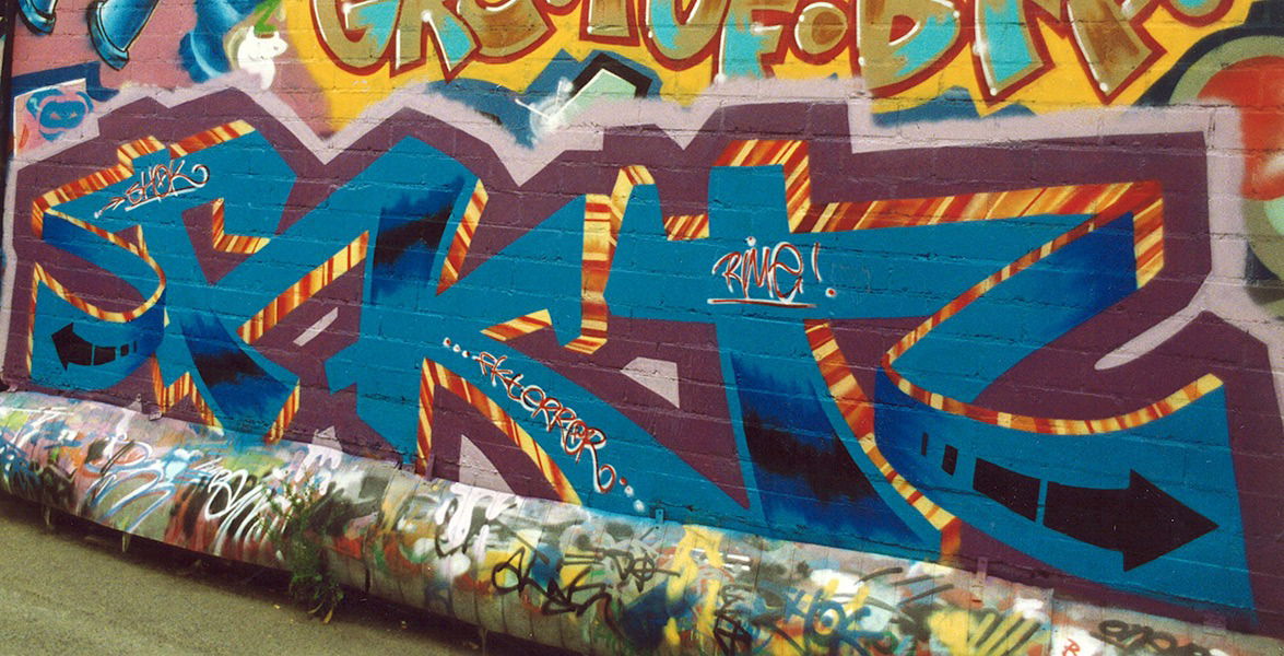 Graffiti in Würzburg  - Photo by Belt - fkt, belt (1993)