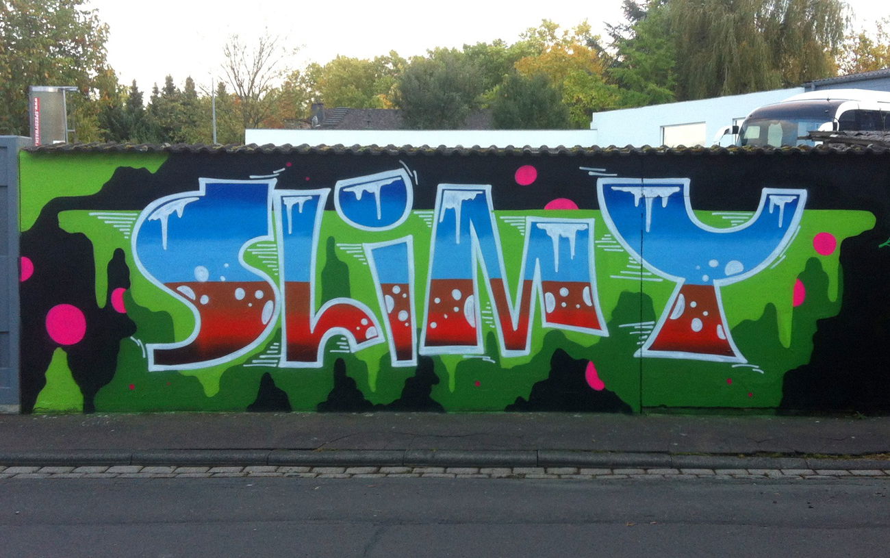 Graffiti Wall in Limburg - Photo by Belt - shitcrew, slimy, limburg (2017)