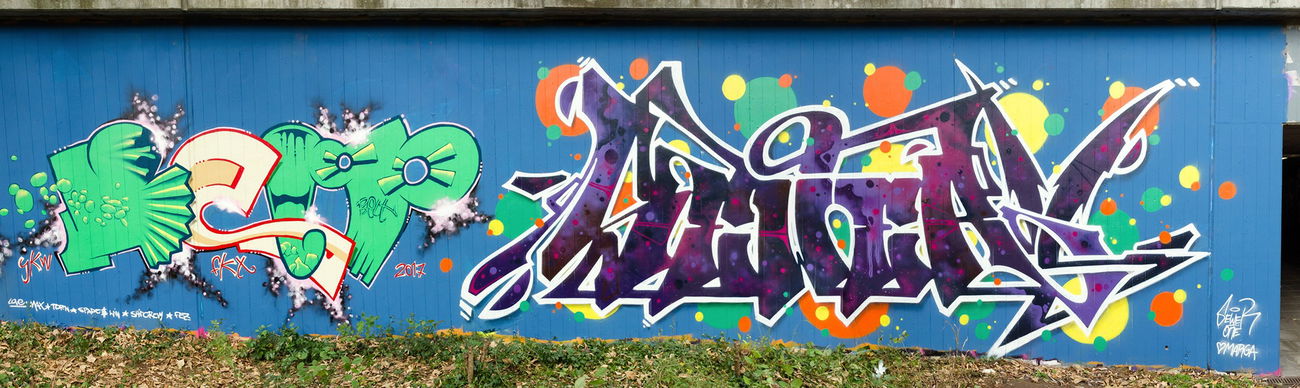 Graffiti Wall in Würzburg - Photo by Belt - würzburg, belt, fkt (2017)