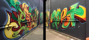 Graffiti Wall in Gelsenkirchen - Photo by Belt - belt, fkt, ykw (2018)