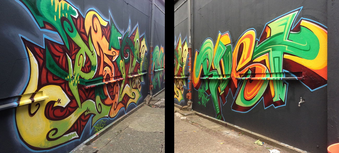 Graffiti Wall in Gelsenkirchen - Photo by Belt - belt, fkt, ykw (2018)