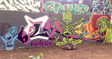 Graffiti Wall in Nürnberg - Photo by Belt - fkt, belt, ykw (2017)