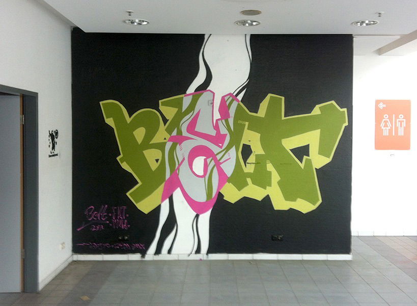 Graffiti Wall in Würzburg  - Photo by Belt - fkt, belt, ykw (2017)