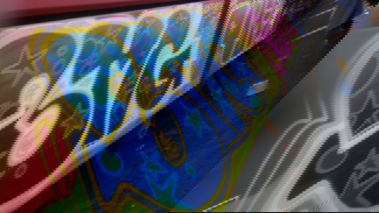 Graffiti Train - Photo by Benderbaumeister - güter, 3mg, köln