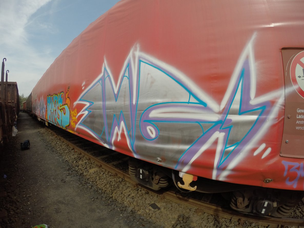 Graffiti Train - Photo by Benderbaumeister - güter, 3mg, tome