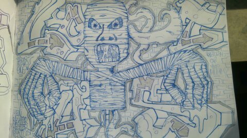 Graffiti Sketch - Photo by Benderbaumeister - lotus, 3mg, sketch