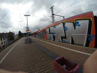 Graffiti Train - Photo by Benderbaumeister - LTN, Köln, s6 (2012)