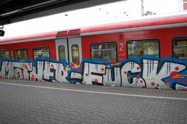 Graffiti Train - Photo by Benderbaumeister - köln, s6