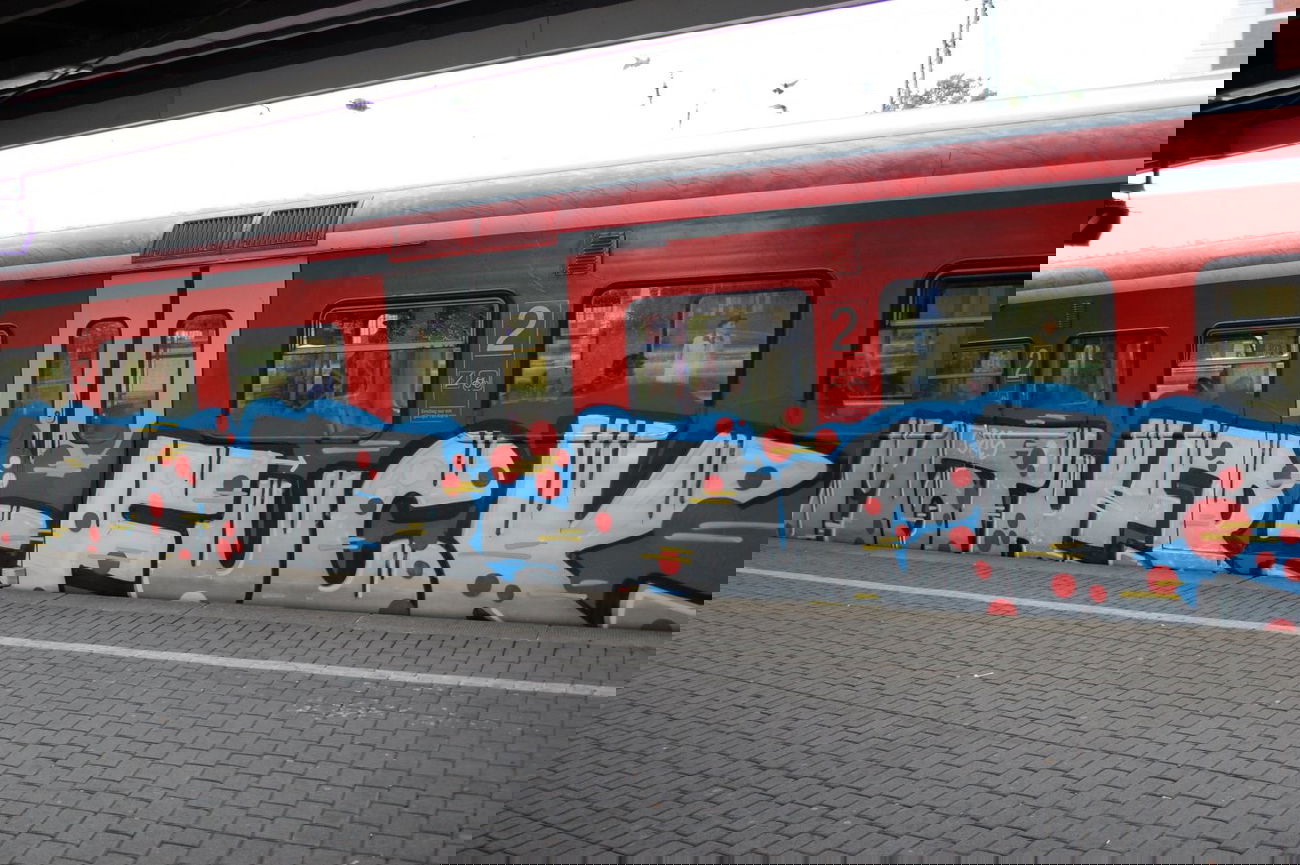 Graffiti Train - Photo by Benderbaumeister - köln, s6