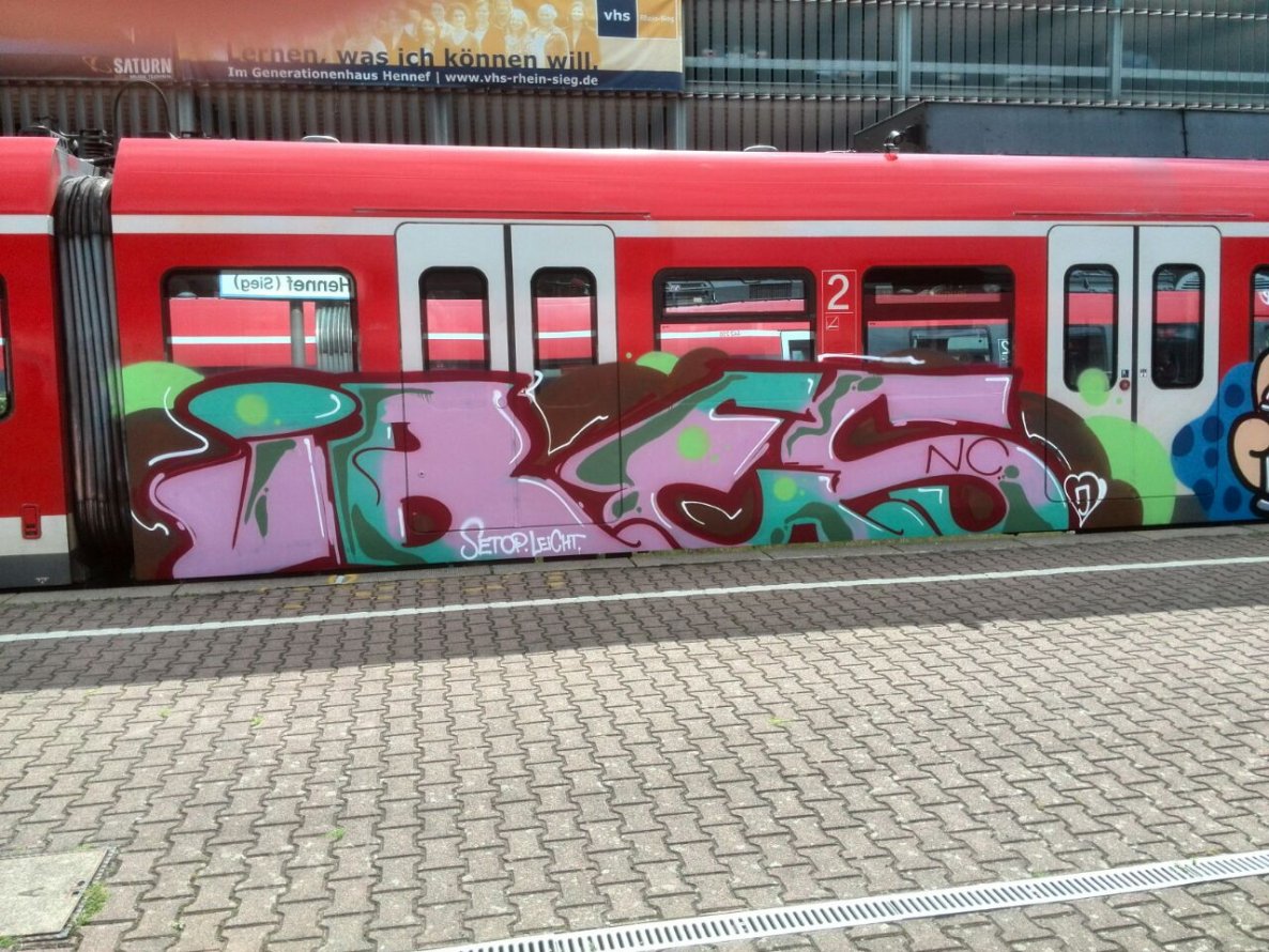 Graffiti Train - Photo by Benderbaumeister - ibes, nc, köln