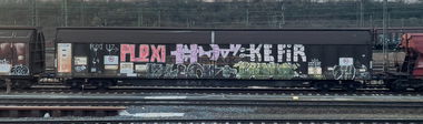 Graffiti Train - Photo by Benlexa007 - Kassel, Güter
