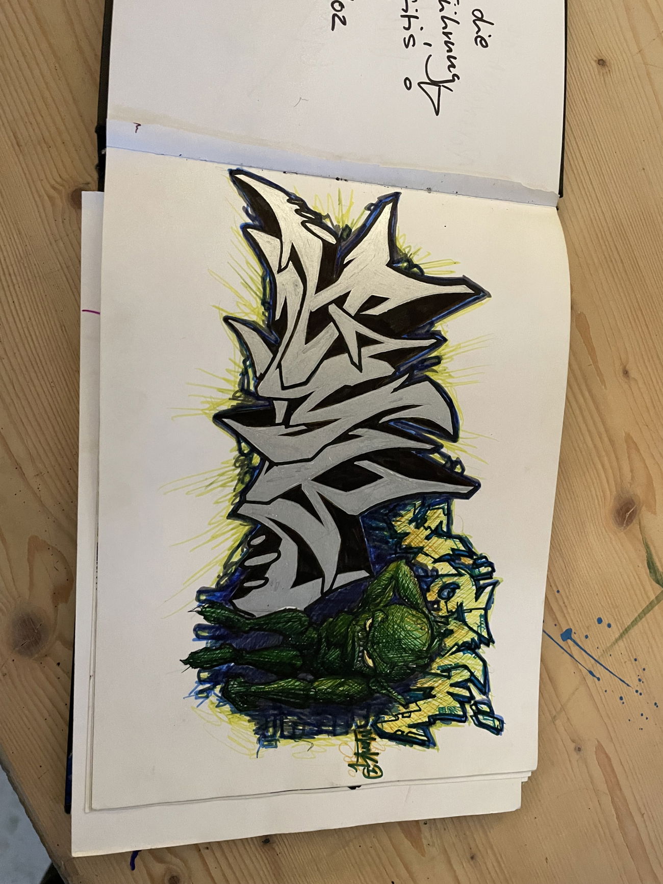 Graffiti Sketch - Photo by Benlexa007 - Kassel, Dmk