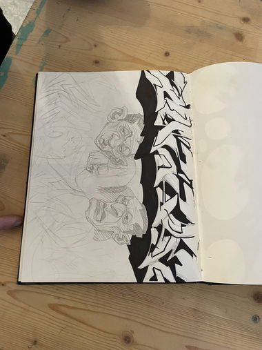 Graffiti Sketch - Photo by Benlexa007 - Kassel