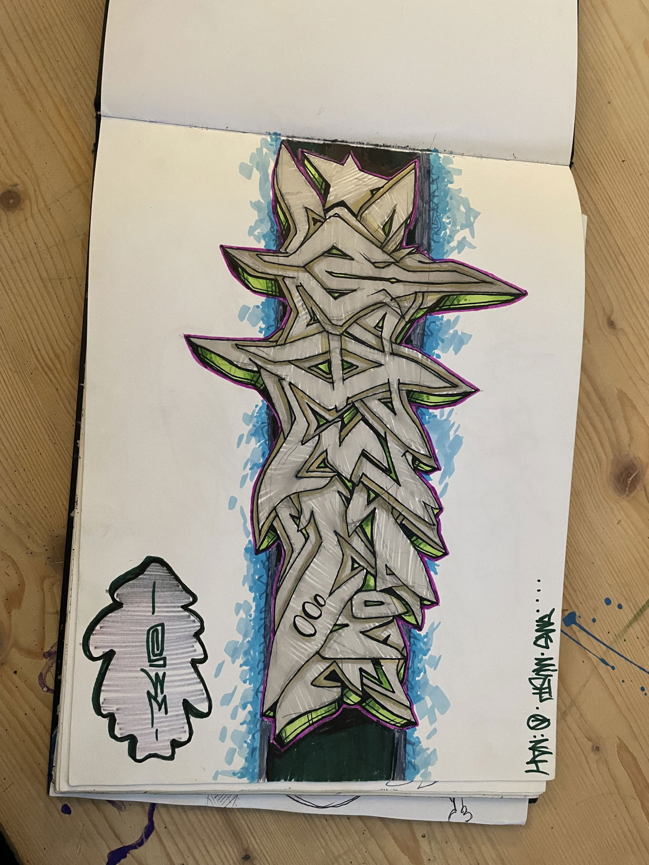 Graffiti Sketch - Photo by Benlexa007 - Kassel