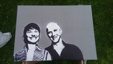 Graffiti Street Art in Bayreuth - Photo by BensMint - stencil (2014)