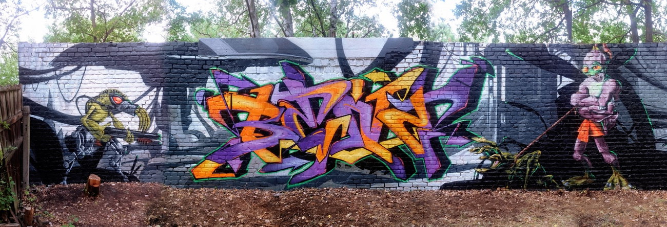 Graffiti Wall in Deutschland - Photo by Benzen26 - Furk, Benz, Rikoe (2015)