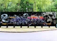 Graffiti Wall in Deutschland - Photo by Benzen26 - Mynok, Holm, Benz (2015)