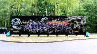 Graffiti Wall in Deutschland - Photo by Benzen26 - Mynok, Holm, Benz (2015)