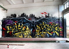 Graffiti Wall in Deutschland - Photo by Benzen26 - Riko, Smus, Benz (2015)