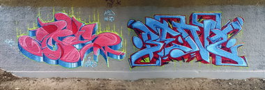 Graffiti Wall in Landkreis Potsdam-Mittelmark - Photo by Benzen26 - Smus, Benz (2015)