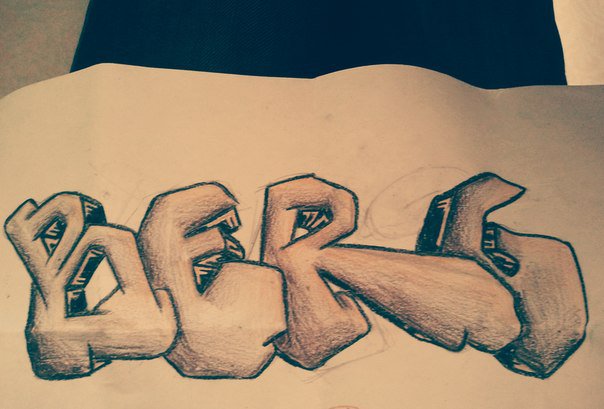 Graffiti Sketch - Photo by Berg (2013)
