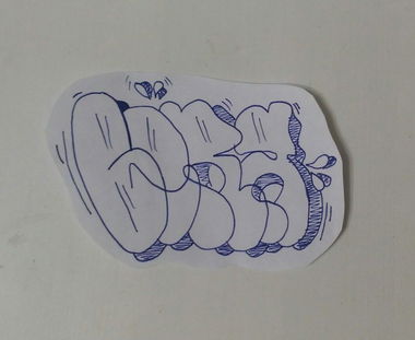 Graffiti Sketch in Moscow - Photo by Berg - flop (2015)