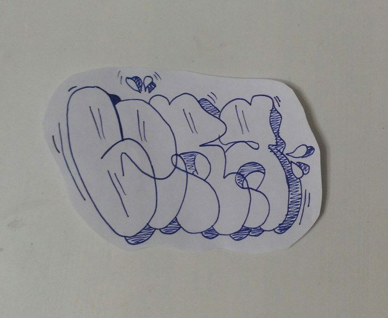 Graffiti Sketch in Moscow - Photo by Berg - flop (2015)