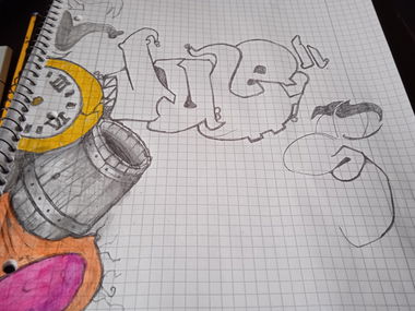 Graffiti Sketch - Photo by BerryRains34 - Mnd, Skizonestar, sketch (2021)