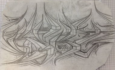 Graffiti Sketch - Photo by Bertiger