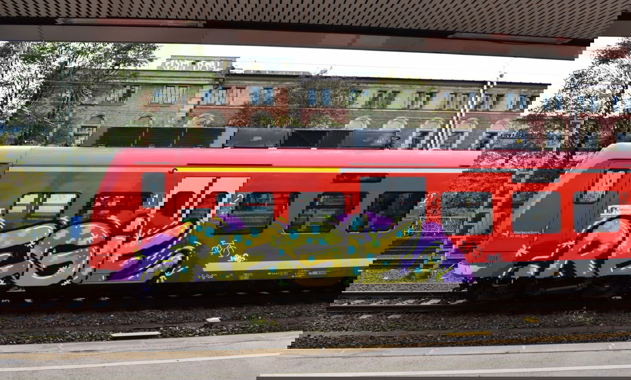 Graffiti Train in Hannover - Photo by BertosBlog - Regie, GMS