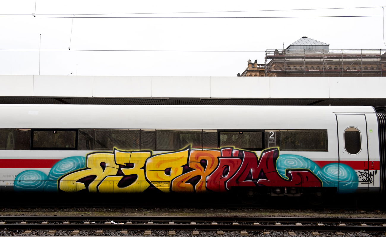 Graffiti Train in Hannover - Photo by BertosBlog - RDM, Redröm (2016)