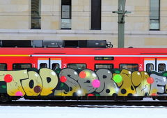 Graffiti Train in Hannover - Photo by BertosBlog - Topsprayer (2014)