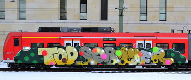 Graffiti Train in Hannover - Photo by BertosBlog - Topsprayer (2014)