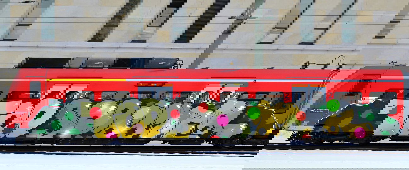 Graffiti Train in Hannover - Photo by BertosBlog - Topsprayer (2014)