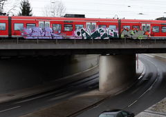 Graffiti Train in Hannover - Photo by BertosBlog (2015)