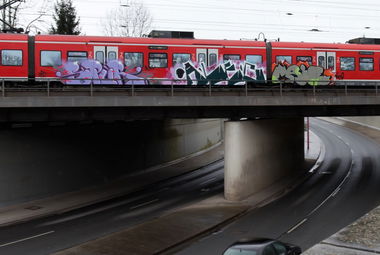 Graffiti Train in Hannover - Photo by BertosBlog (2015)