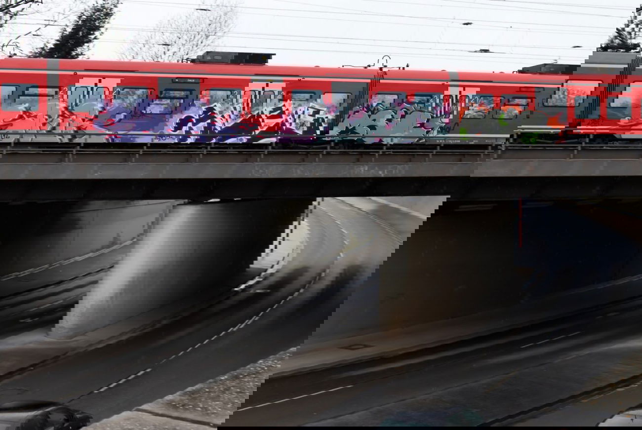 Graffiti Train in Hannover - Photo by BertosBlog (2015)