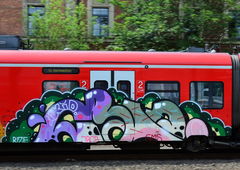 Graffiti Train in Hannover - Photo by BertosBlog - Kid, Crap, JBCB (2014)