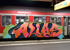 Graffiti Train in Hannover - Photo by BertosBlog - Alias, Topsprayer (2014)