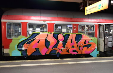 Graffiti Train in Hannover - Photo by BertosBlog - Alias, Topsprayer (2014)