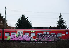 Graffiti Train in Hannover - Photo by BertosBlog - RBH (2017)
